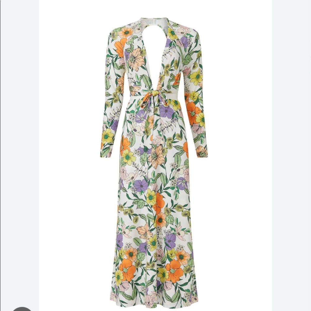AFRM Assi cutout dress in vintage floral